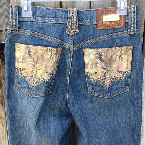 NWT Lawman Western Vintage Snakeskin Jeans 5 - Picture 7 of 8